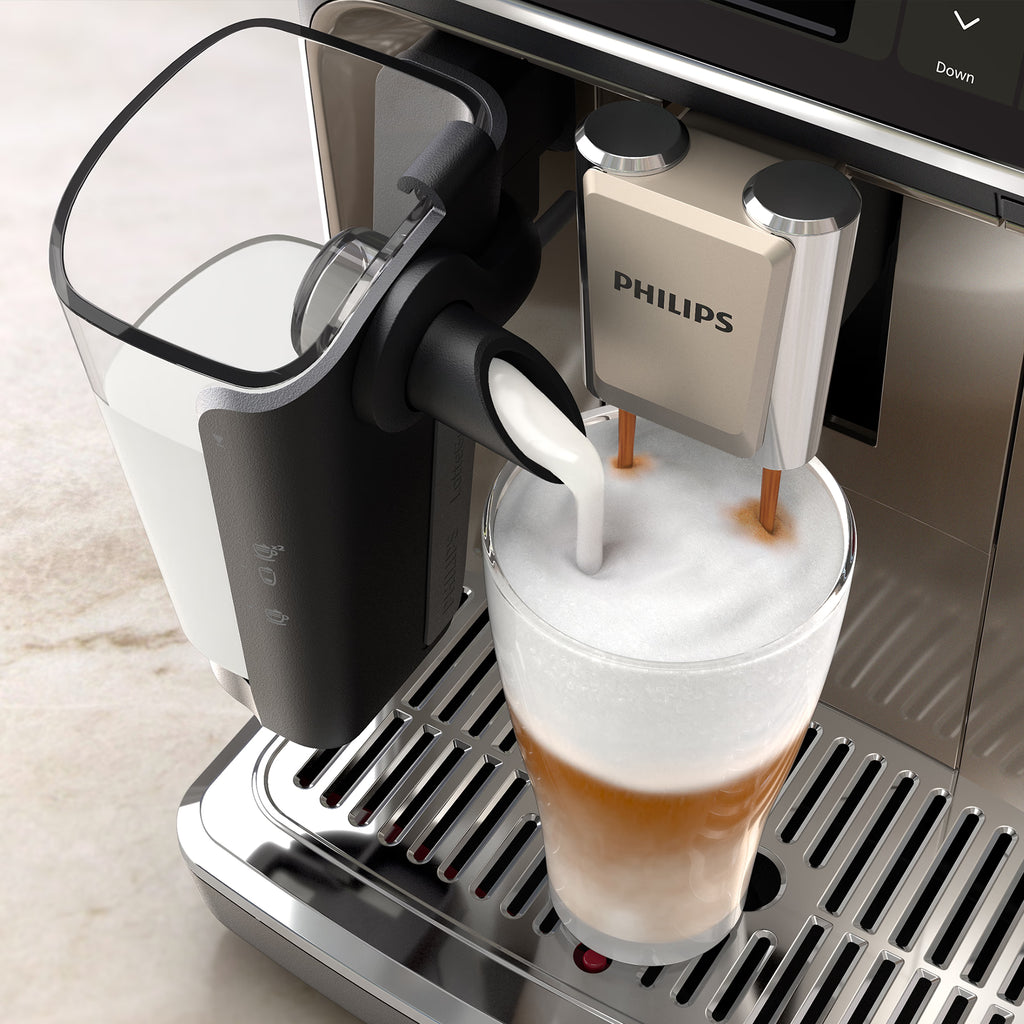 PHILIPS EP5447/90 Serie 5400 LatteGo 11 Kaffeespezialitäten Kaffeevollautomat Schwarz/Chrom